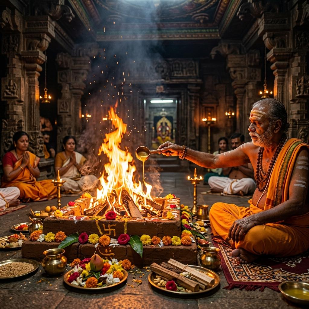 Homam fire ritual